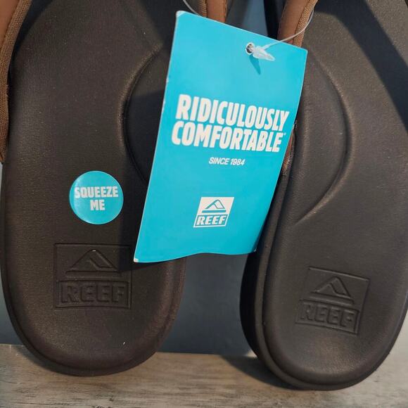 Reef Cushion Cloud Sandals Women Size 9 Expresso Brown Comfort Flip Flops Beach - Picture 3 of 9